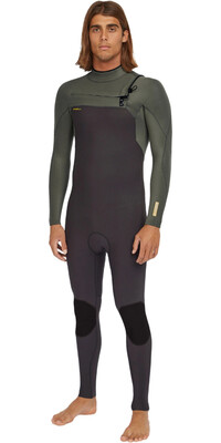 2025 O'Neill Mens Hyperfreak 4/3+mm Chest Zip Wetsuit 5344 - Arabica / Chimera